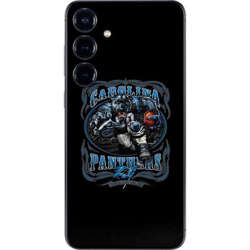 Liquid Blue NFL Carolina Panthers Running Back Galaxy S25 Skin